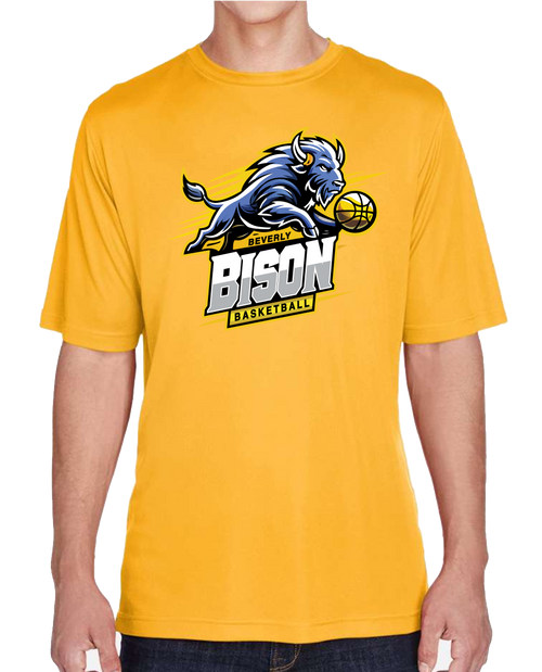 Beverly Bison Basketball  - Performance Short Sleeve Shirt -Youth/Adult