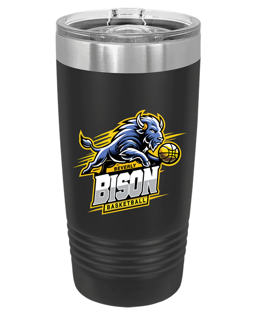 Beverly Bison Basketball - Tumbler Cup with lid 20oz