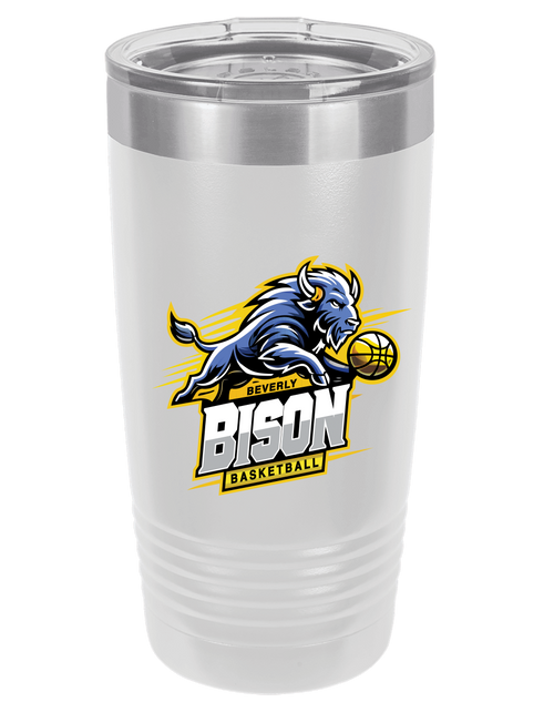 Beverly Bison Basketball - Tumbler Cup with lid 20oz