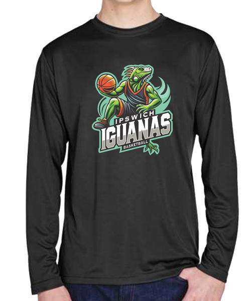 Ipswich Iguanas Basketball  - Performance Long Sleeve Shirt -Youth/Adult