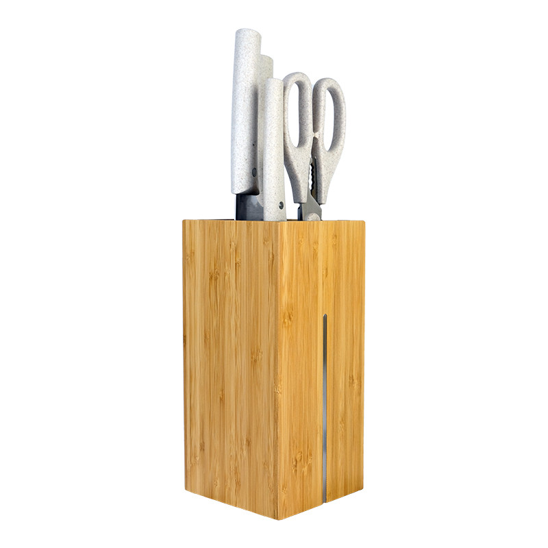 VITT Kitchen Set - 5 Piece Durable Knife Block with Scissors