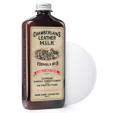 Saddle & Tack Salve Formula No. 8 - Premium Saddle & Tack Conditioner with  Applicator Pad