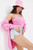 Pink Knitted Cardi And Cami Set