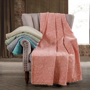 Over-sized Cotton Damask Throw - Canyon Clay
Accent any room with this beautiful blanket/throw available in assorted colors.
100% soft garment wash cotton
Size: 70" x 94" Damask design with fringe Quality fabrics featuring unique colors and textures blending traditional favorites with innovative styles.
Machine wash Over-sized Cotton Damask Throw - Canyon Clay
Accent any room with this beautiful blanket/throw available in assorted colors.
100% soft garment wash cotton
Size: 70" x 94" Damask design with fringe Quality fabrics featuring unique colors and textures blending traditional favorites with innovative styles.
Machine wash