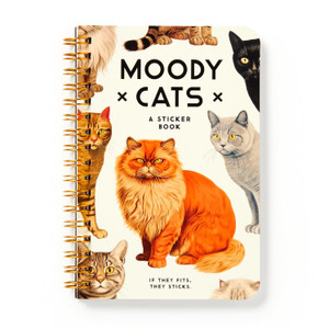 Moody Cats Sticker Book by Brass Monkey