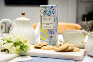 English Garden Milk Choc Chip Cookies by Farmhouse Biscuits
