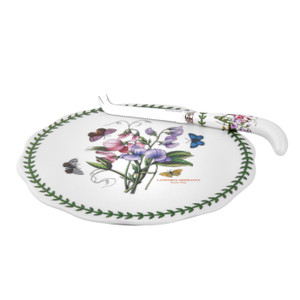 Botanic Garden Cheese Plate and Knife – Sweet Pea by Portmeirion