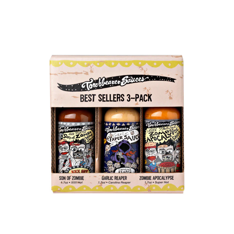 Torchbearer Sauces - Best Sellers 3 Pack
The perfect gift set for any hot sauce lover! Torchbearer Sauces are Gluten-Free, Vegetarian, Made in the USA, EXTRACT-FREE sauces using all natural ingredients in every bottle!