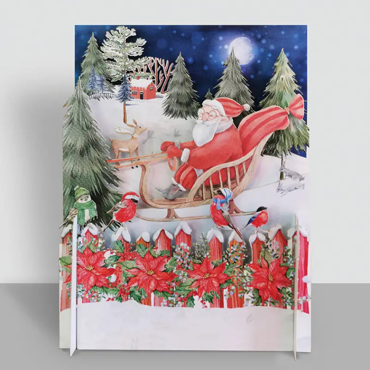 3D Pop-up Cards - Santa Sleigh