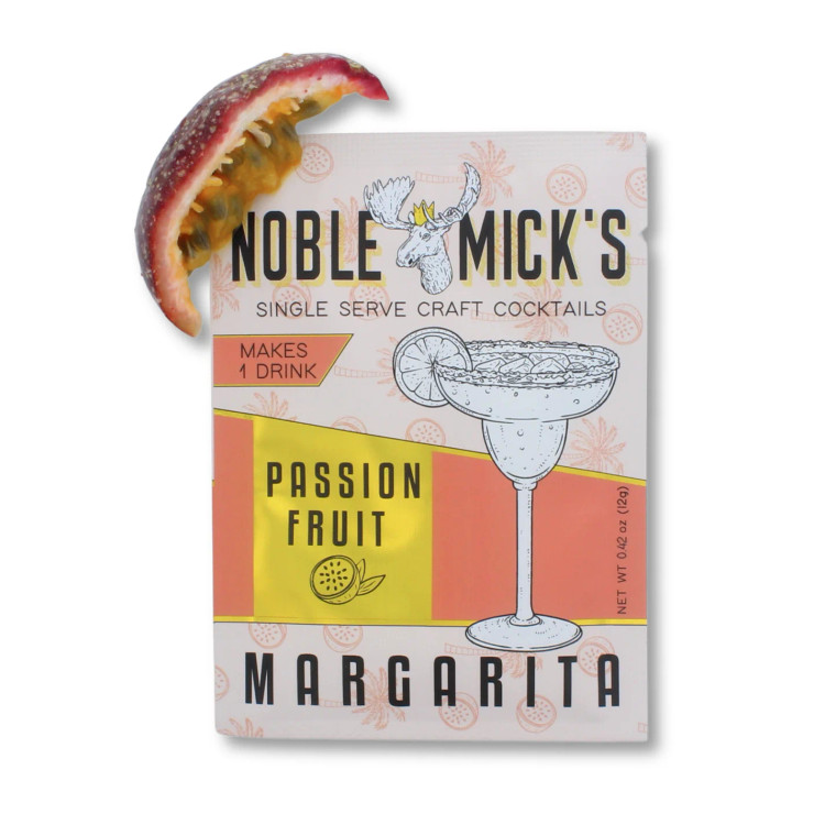 Noble Micks Passion fruit Margarita Single Serve Craft Cocktail or Mocktail Mixer