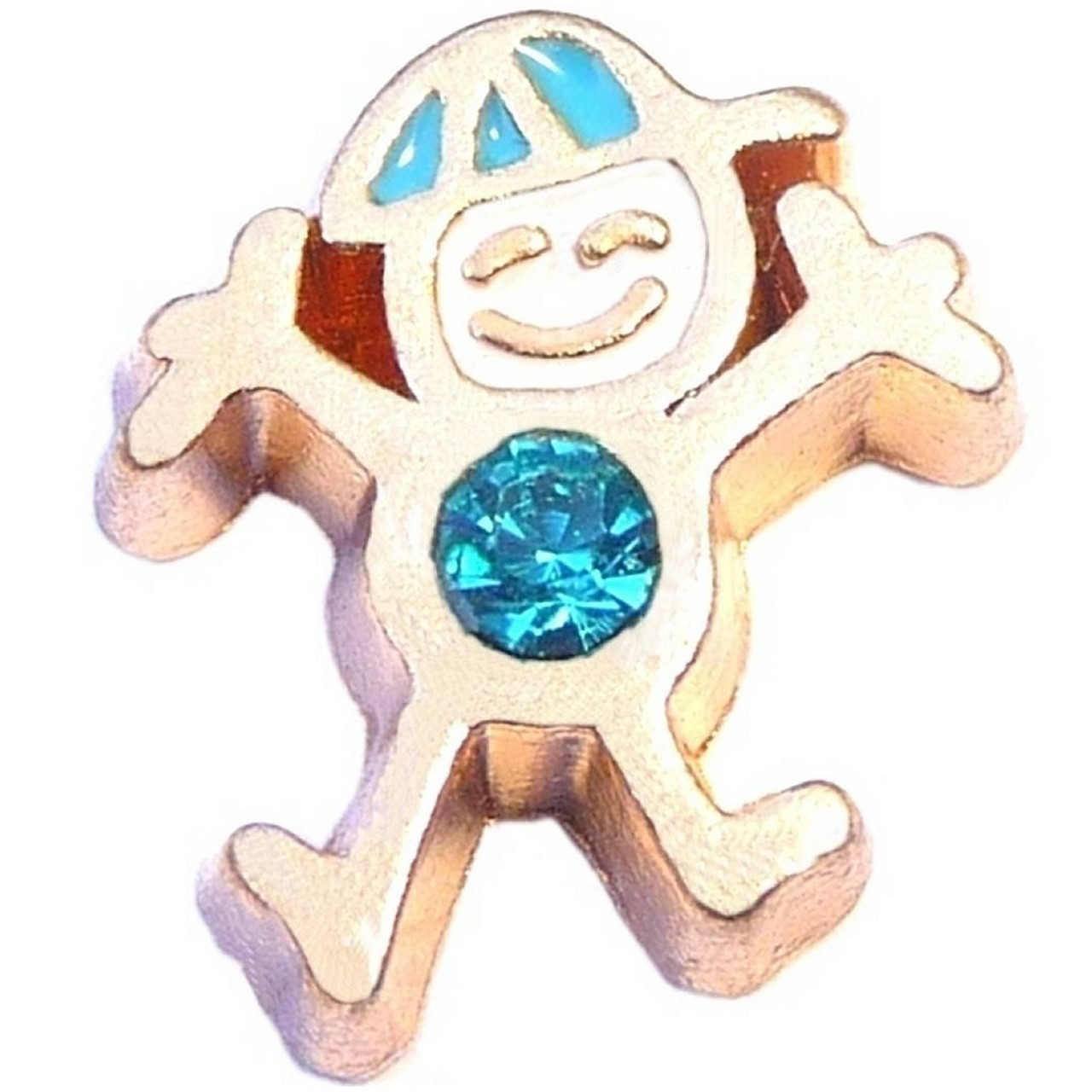 Birthstone Boy Floating Charms December