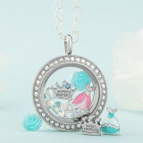 Love My Soldier Floating Locket Charm