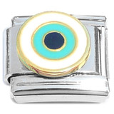 Round Evil Eye Protection Italian Charm