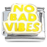 No Bad Vibes Italian Charm