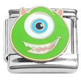 Giant Eye Cartoon Italian Charm