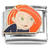 Teenage Crime Fighter Kim Possible Cartoon Italian Charm