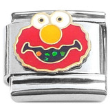 Red Puppet Face Italian Charm