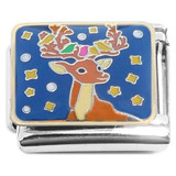 Deer Antlers Colorful Italian Charm