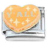 Y'all Heart Italian Charm