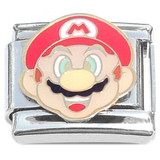 Mario Face Italian Charm