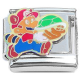 Mario Running Turtle Shell Italian Charm