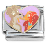 Lady Tramp Heart Italian Charm