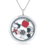 Red High Heel Shoe Floating Locket Charm