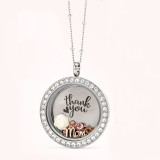 BW Cop Car Floating Locket Charm