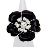 Black Flower Ring