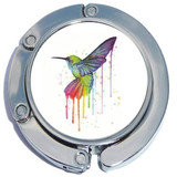 Watercolor Hummingbird Foldable Purse Hanger