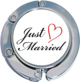 Just Married Foldable Purse Hanger