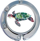 Watercolor Sea Turtle Foldable Purse Hanger