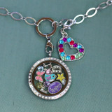 Colorful Heart Enamel Dangle