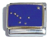 Alaska State Flag Italian Charm