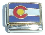 Colorado State Flag Italian Charm