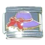 Purple Hat Italian Charm
