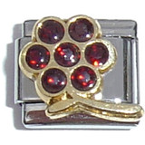 January Big Flower Italian Charm