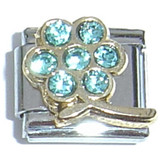 March Big Flower Italian Charm