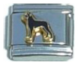 Great Dane Black Italian Charm