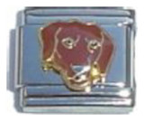 Chocolate Lab Dog Italian Charm