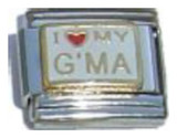 I Love My GMa Italian Charm