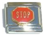 Stop Sign Italian Charm