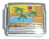 Palm Trees Italian Charm