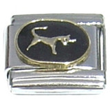 Taurus Zodiac on Black Italian Charm