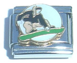 Snowboarder Italian Charm