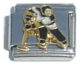 Hockey Player Italian Charm