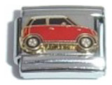 Red Mini Cooper Italian Charm