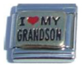 I Love My Grandson Italian Charm