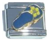 Flip Flop Dark Blue Italian Charm
