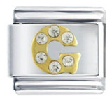 Letter G Italian Charm